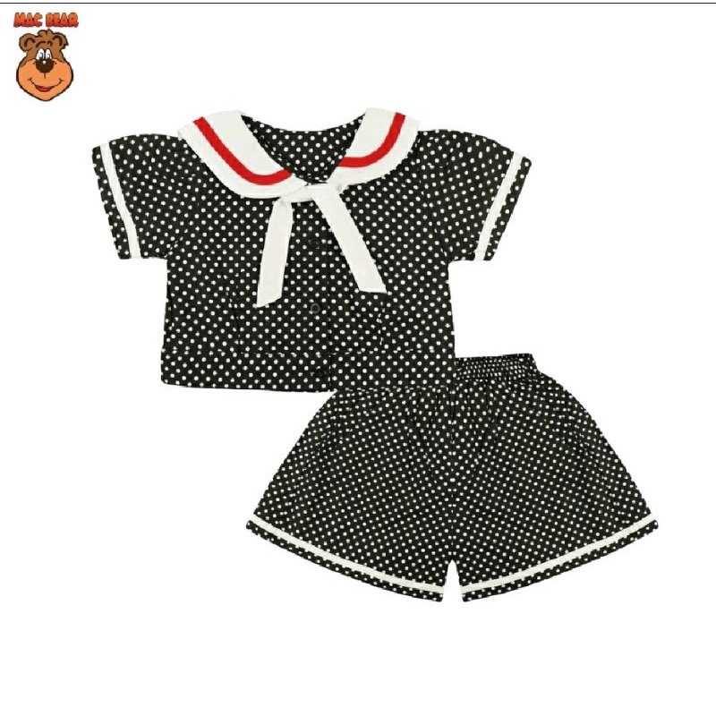 MACBEAR setelan macbear sailor perempuan hitam sz 10