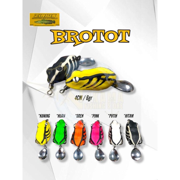 Umpan Casting Gabus Soft Frog Zirius Brotot