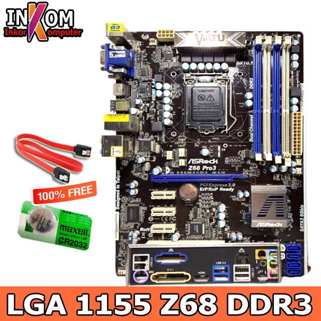 Motherboard Mainboard Mobo Z68 ATX LGA 1155 DDR3