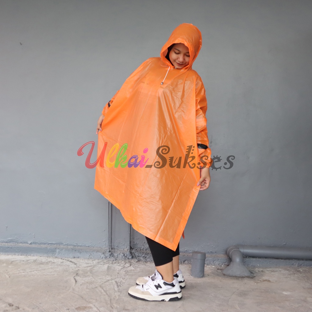 Ibex Raincoat Jas Hujan Motor Ponco Lengan Color - Poncho Dewasa Pria Wanita Murah Motif Batman