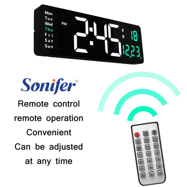 Sonifer Jam Dinding Timer Digital/Jam Countdown/Jam Stopwatch 6626