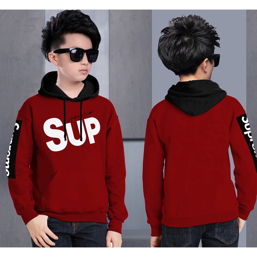 Hoodie Anak SUP  Anak Gaming Bahan Fleece Tebal /Jaket Anak Laki Laki/Jaket Anak Terbaru/4-11 Tahun