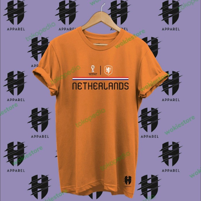 KAOS BELANDA TEAM PIALA DUNIA QATAR 2022 - TSHIRT NETHERLAND