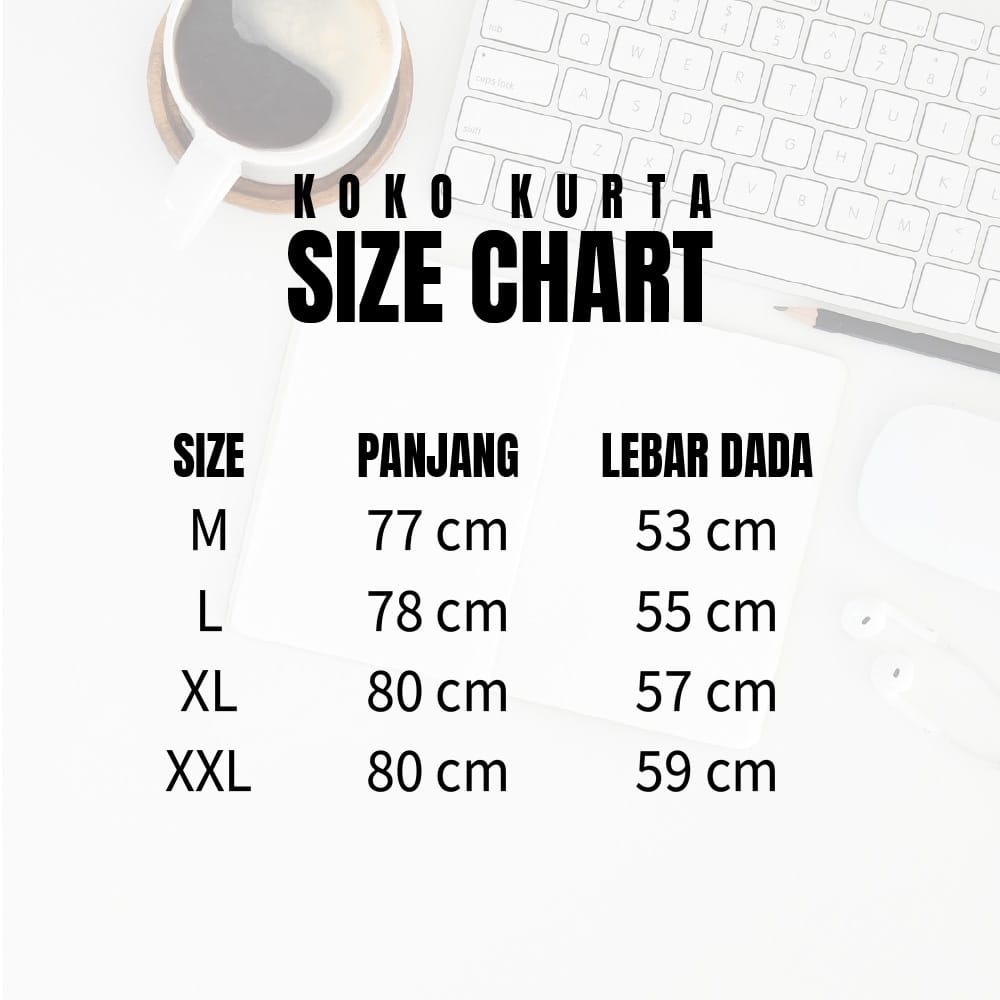 Koko Kurta Lengan Pendek Matt Katun Adem Tebal Terlaris