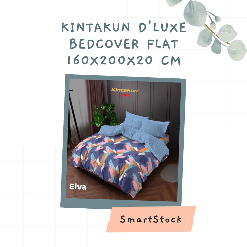 SS Bedcover Set Kintakun D'luxe Deluxe 160 Flat Fitted 160x200 Queen Size No 2 Bed Cover