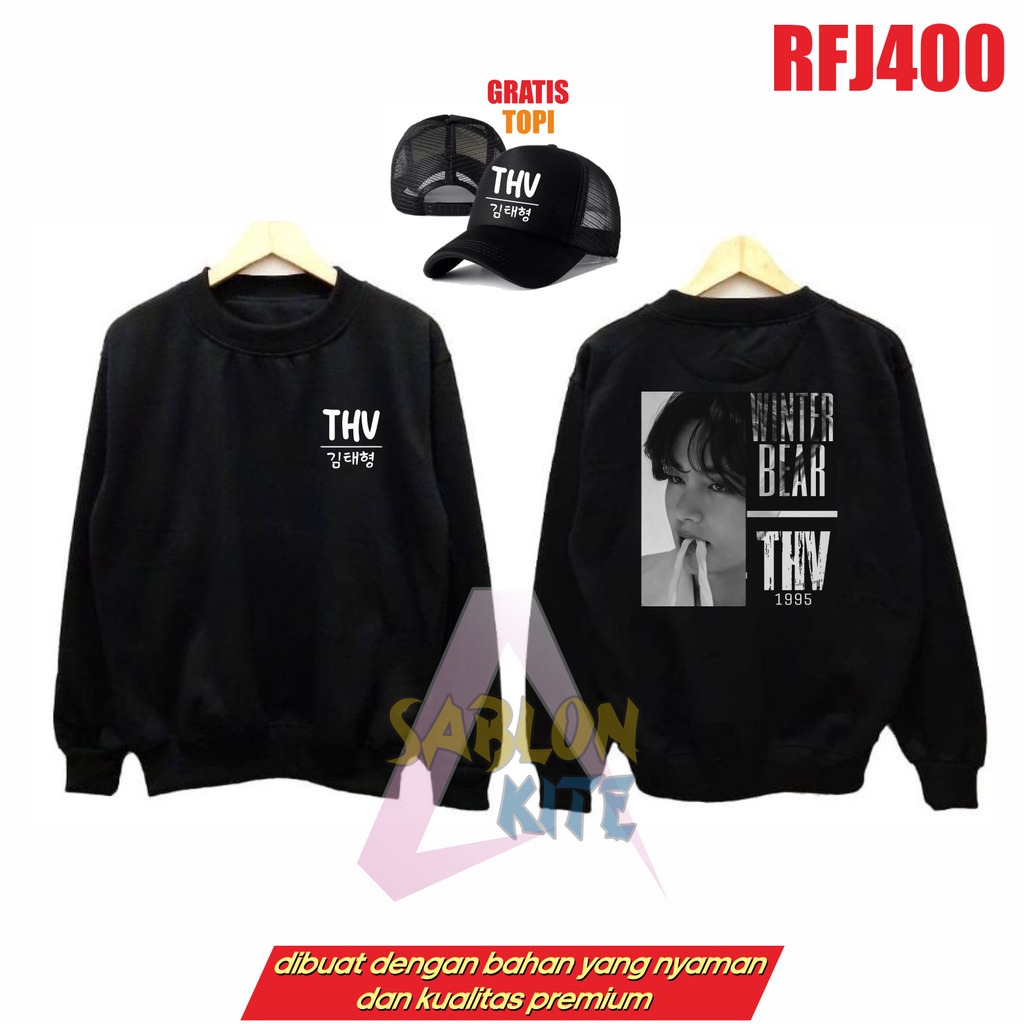 GRATIS TOPI!!! JAKET THV WINTER BEAR TAEHYUNG RFJ400