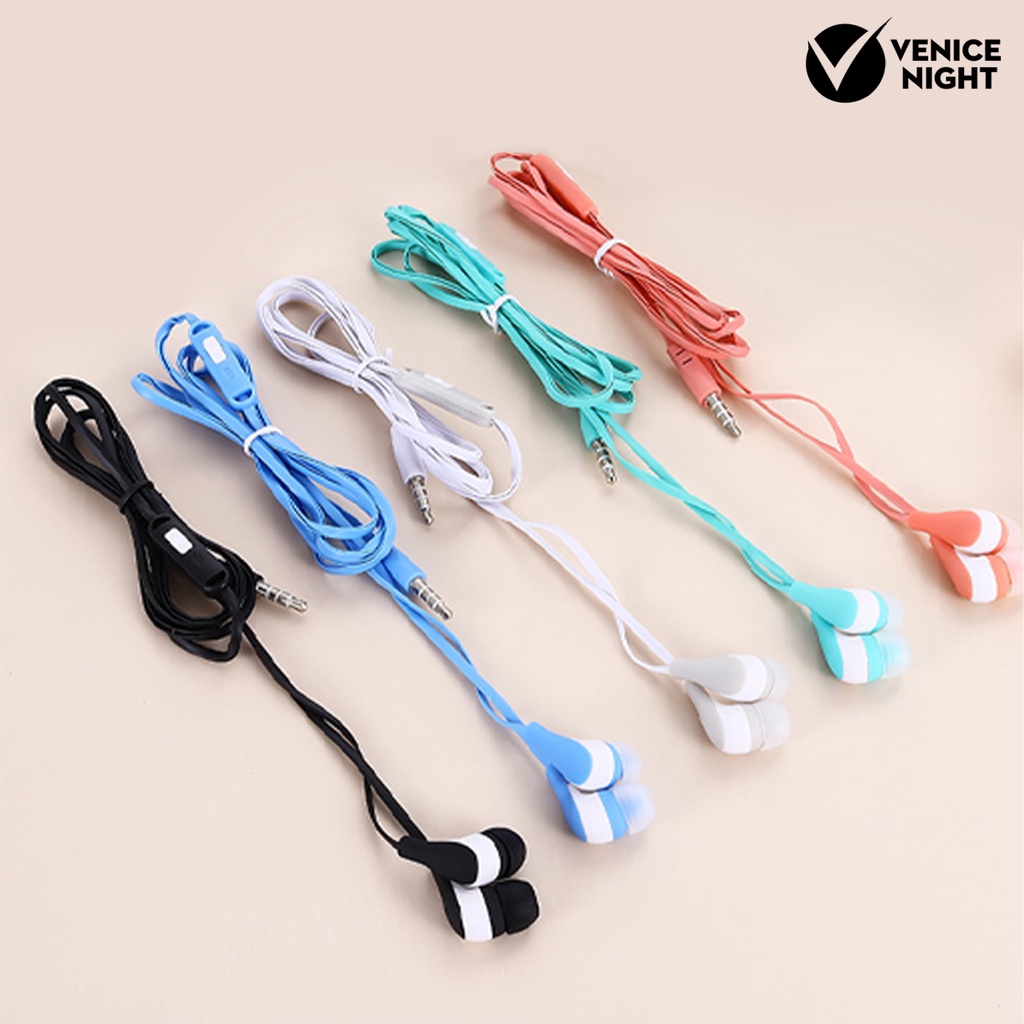 (VNEP) (Berkabel) Earphone In-ear Stereo Sound 3.5mm Sports Earbuds Headset Gaming dengan Kotak Penyimpanan Kartun untuk Anak-anak