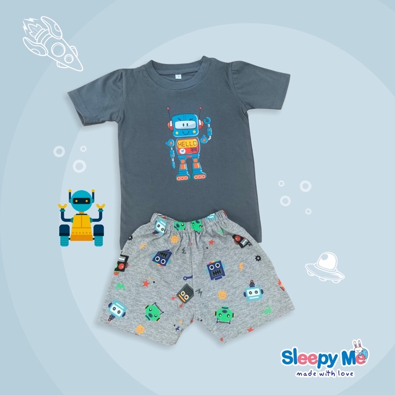 SETELAN KAOS ANAK ROBOT
