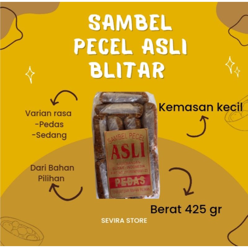 

SAMBEL PECEL ASLI BLITAR VARIAN PEDAS / KEMASAN KECIL / SAMBEL PECEL PEDAS