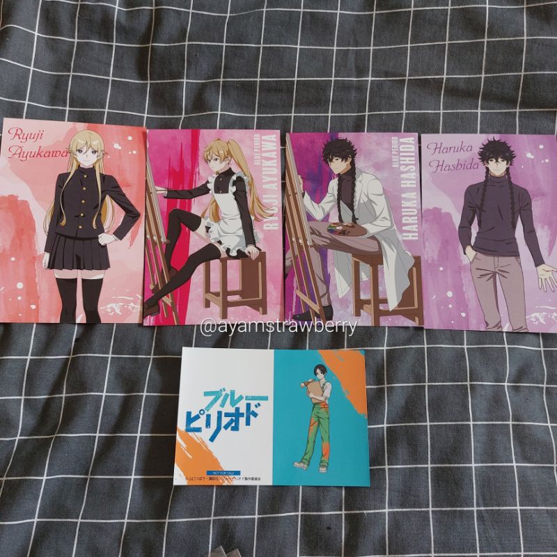 PAKET Postcard Anime Blue Period Original
