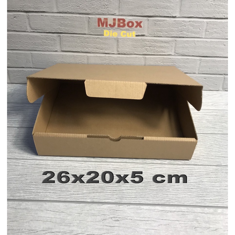 

kotak kardus karton Uk.26x20x5 cm.............Die Cut