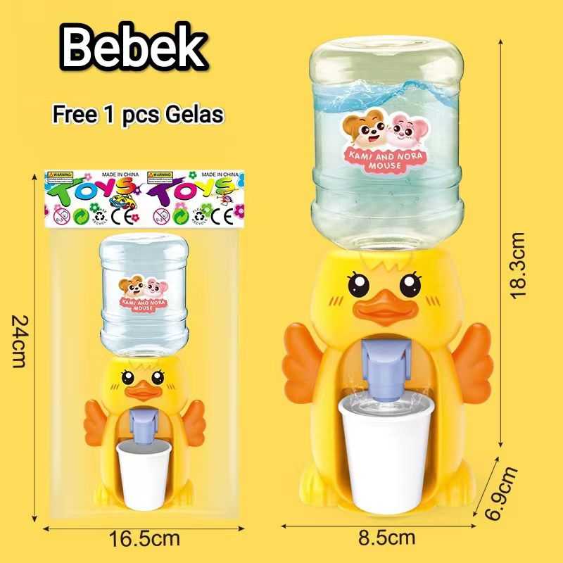 Dispenser Air Minum Mini Galon Portable Anak Air Minum Karakter