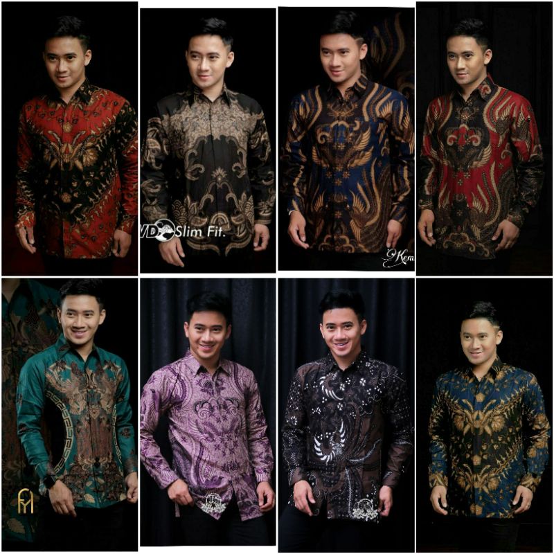 Baju Kemeja Batik Cowok Pria Lengan Panjang Seragam Jumbo Terbaru 2022