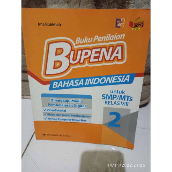 buku Bupena SMP kelas 8 Erlangga