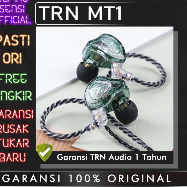 TRN MT1 Earphone dengan Mic alt kz edx cca ca2 kz zsn pro x - Bening