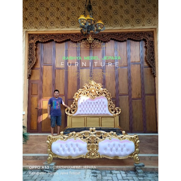 Dipan ukir barong jepara kayu jati
