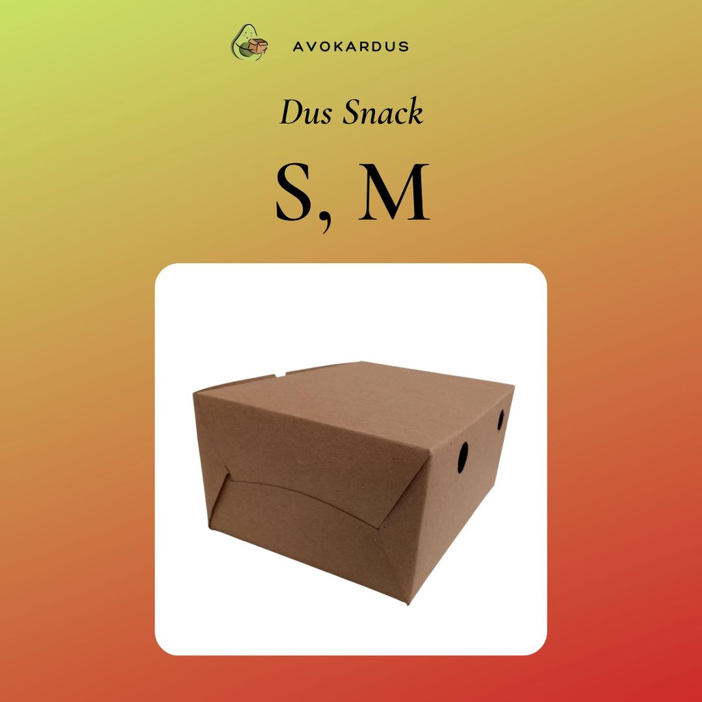 Kardus Snack / Box Snack Kraft Paper