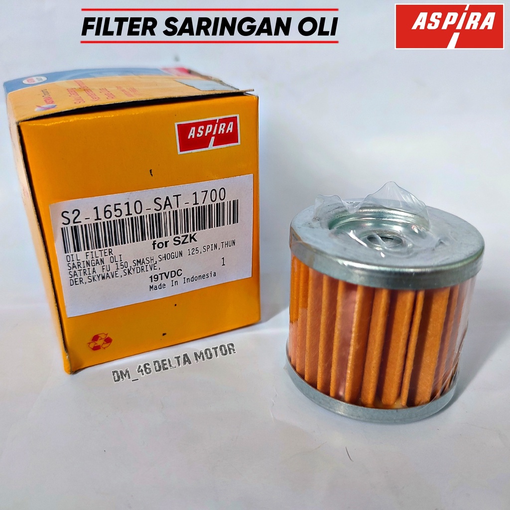 Filter Oli Aspira Satria Fu Smash Shogun 125 Thunder Spin Skywave Sky Drive