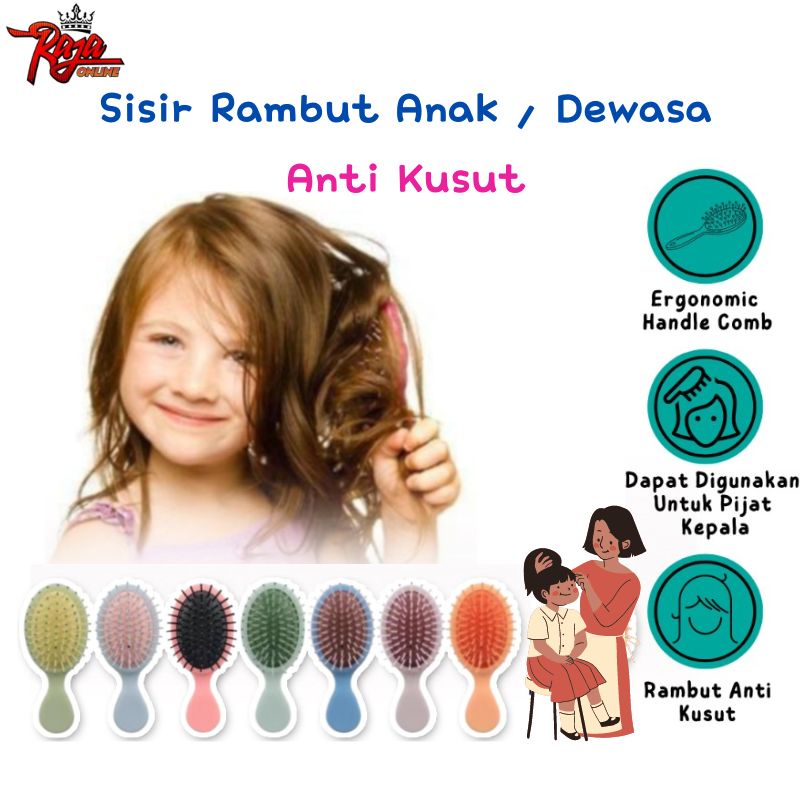 SBY2 - Sisir Rambut Anak Anti Kusut Original Sisir Pijat Anak