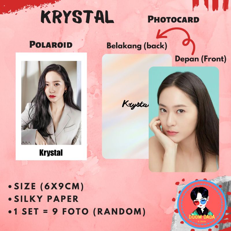 POLAROID KRYSTAL JUNG KPOP / PHOTOCARD KRYSTAL AKTRIS KOREA