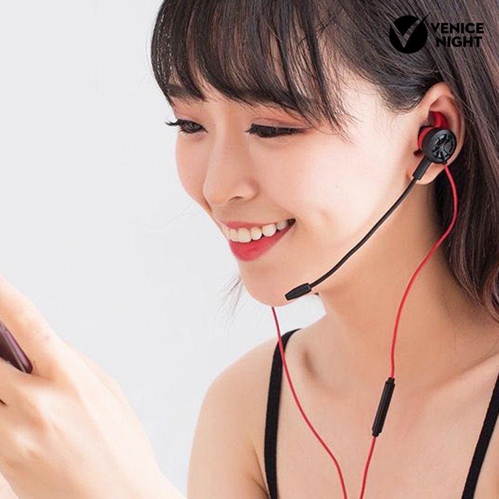 (VNEP) (Berkabel) T10/T16 Universal In-Ear Noise Reduction Bass Gaming Earphone dengan Mic