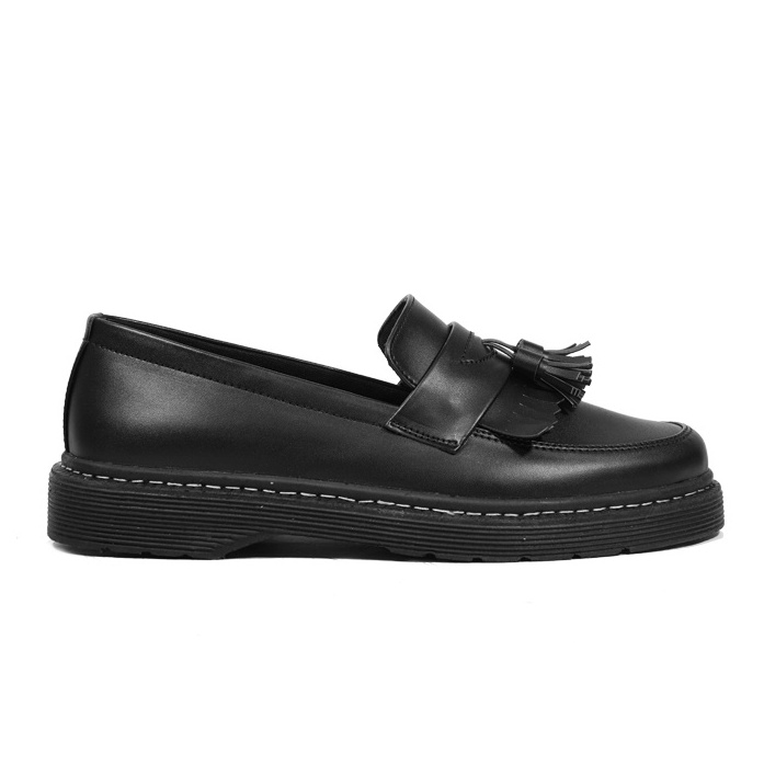 LUIZ BLACK - Sepatu Loafers Pria Casual Kulit Formal Loafer Slip On Pria Kasual Original