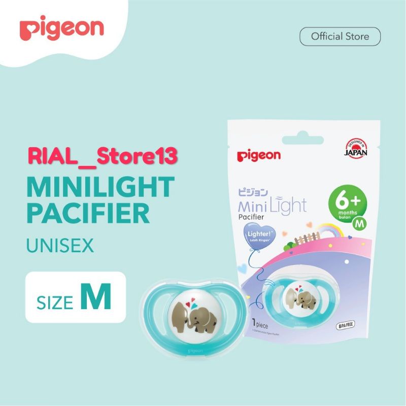 PIGEON Minilight Pacifier Size M - Unisex | Empeng Bayi