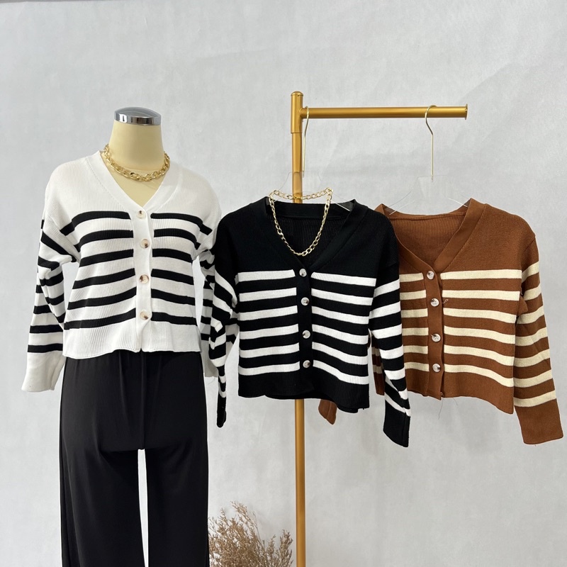 [LUXE.DLABEL] - D16 TOP | Atasan Rajut Import wanita Kaos wanita Atasan Wanita Atasan Korea wanita Korean top Croptop Croptee Atasan perempuan Top premium quality Cardingan Wanita Jaket Perempuan