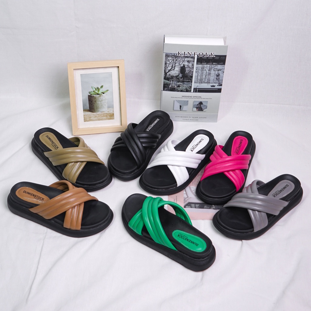 DUNKENSTOCK TYPE TIGGO Sandal wedges wanita casual sendal cewek kekinian