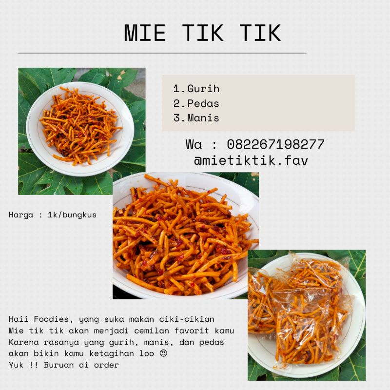 

MIE TIK TIK