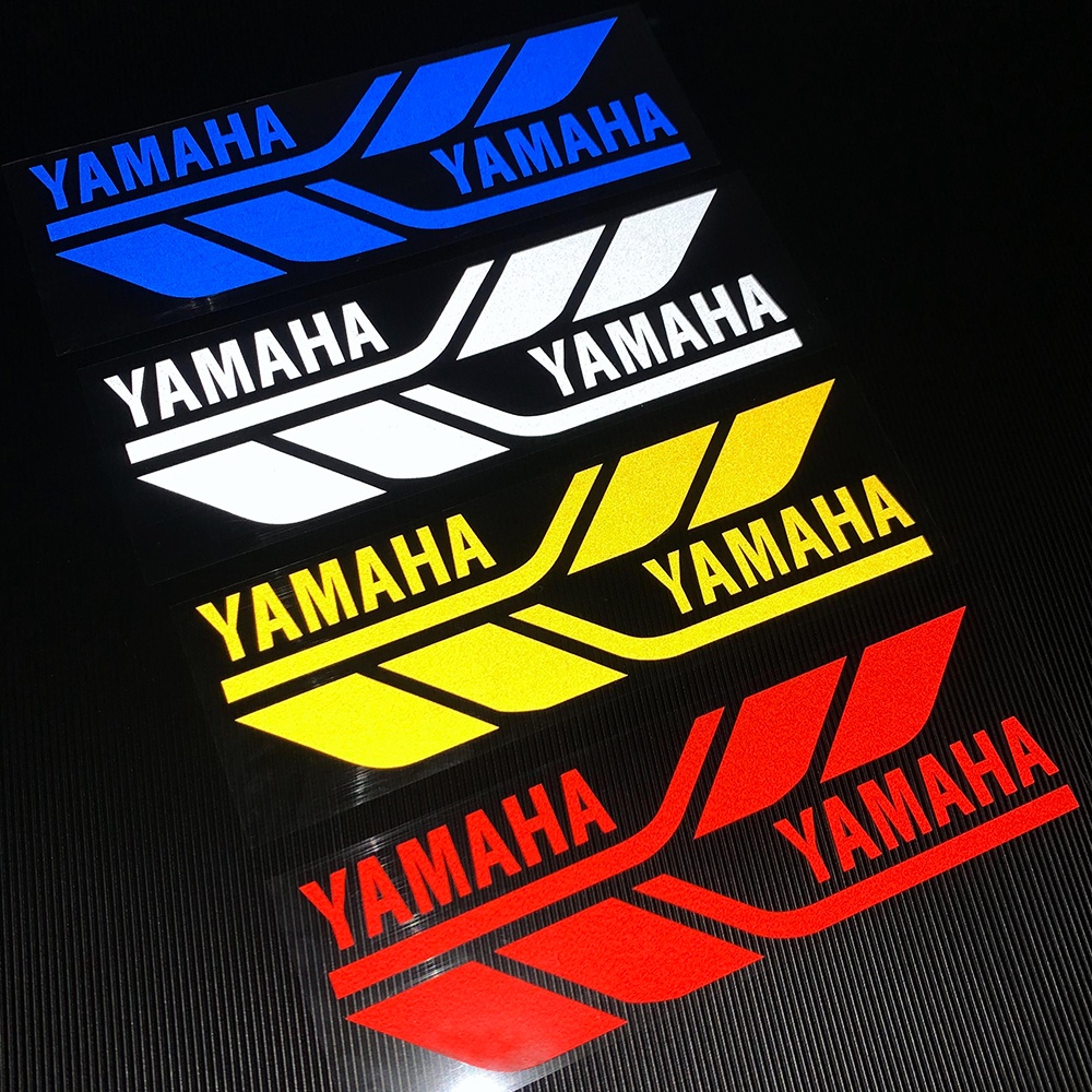 Stiker Reflektif Sepeda Motor Yamaha Skuter Header Pijakan Kaki Modifikasi Stiker Dekoratif YAMAHA Nmax Xmax Aerox 155 MIO R1 R3 R15 Stiker Motor