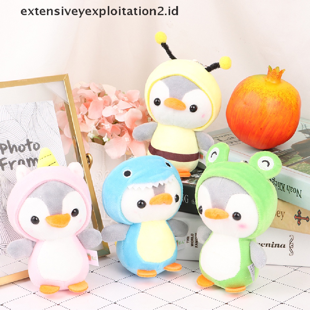 Mainan Gantungan Kunci Boneka Penguin Mini 12CM Bahan Plush Untuk Hadiah Anak