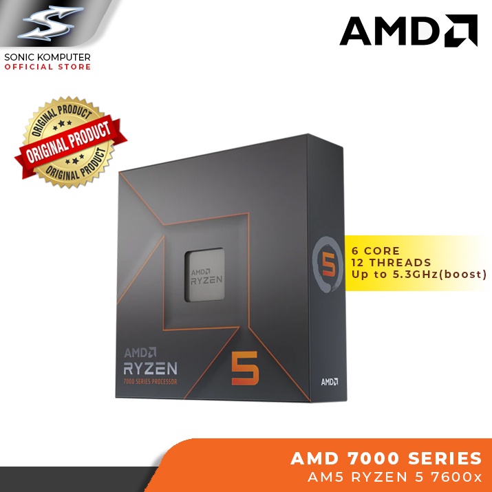 AMD Ryzen 5 7600X Desktop Processor | Ryzen 5 7000 Series AM5