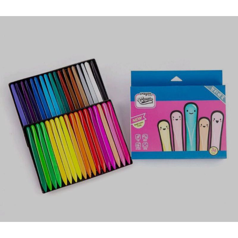 

CRAYON LAB PENCIL WARNA MAGIC KRAYON ISI 36PCS FOOD GRADE, TIDAK MUDAH PATAH, TIDAK NEMPEL DI TANGAN