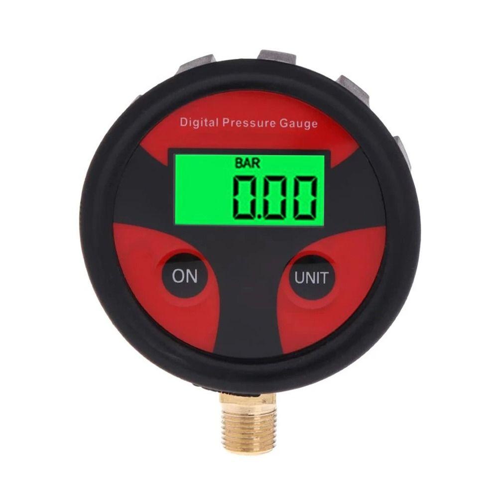 Top Air Pressure Gauge Profesional Karet Tembaga 0-200PSI Alat Ukur Tekanan Angin Ban