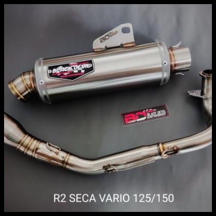 Promo Knalpot Black Devil R2 Seca Fullsystem Vario