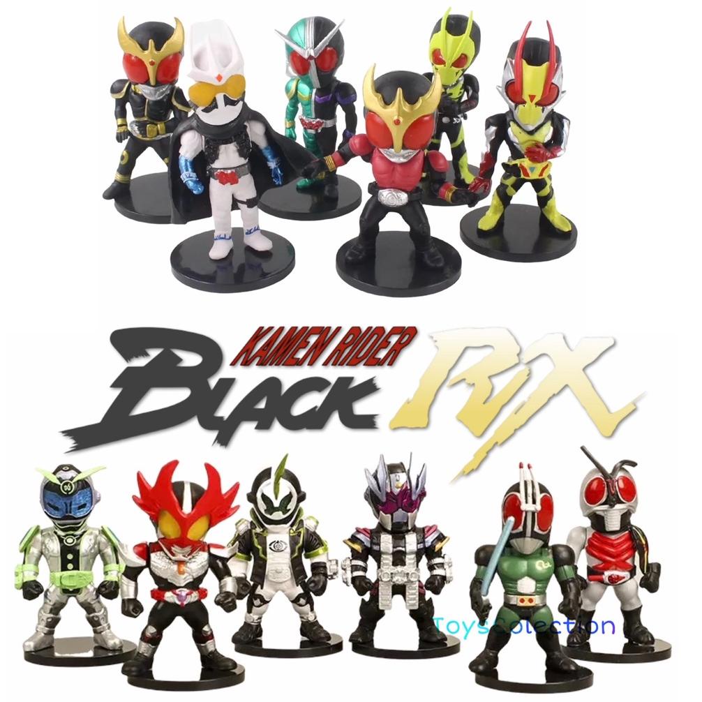 PRODUK- ACTION FIGURE MASKED KAMEN RIDER RX SET ISI 6 PCS TOPPER MAINAN HIASAN .