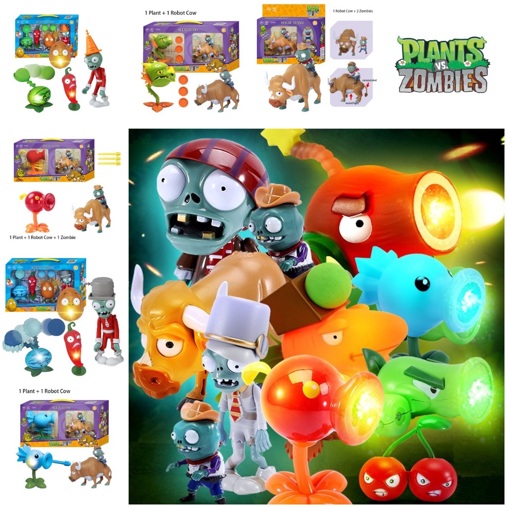 Set Mainan Plants Vs Zombies Hadiah Ulang Tahun Dan Halloween Natal Sempurna