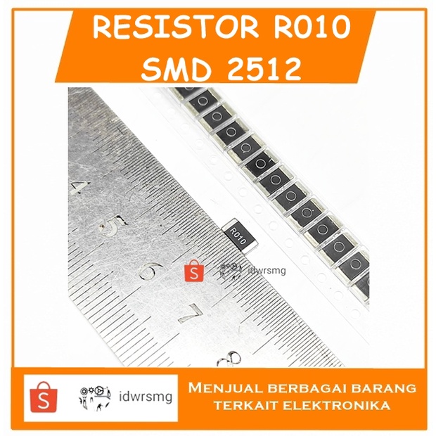 2512 SMD alloy resistor R010 0.010 ohm 10mR accuracy 1% rshunt 10miliR