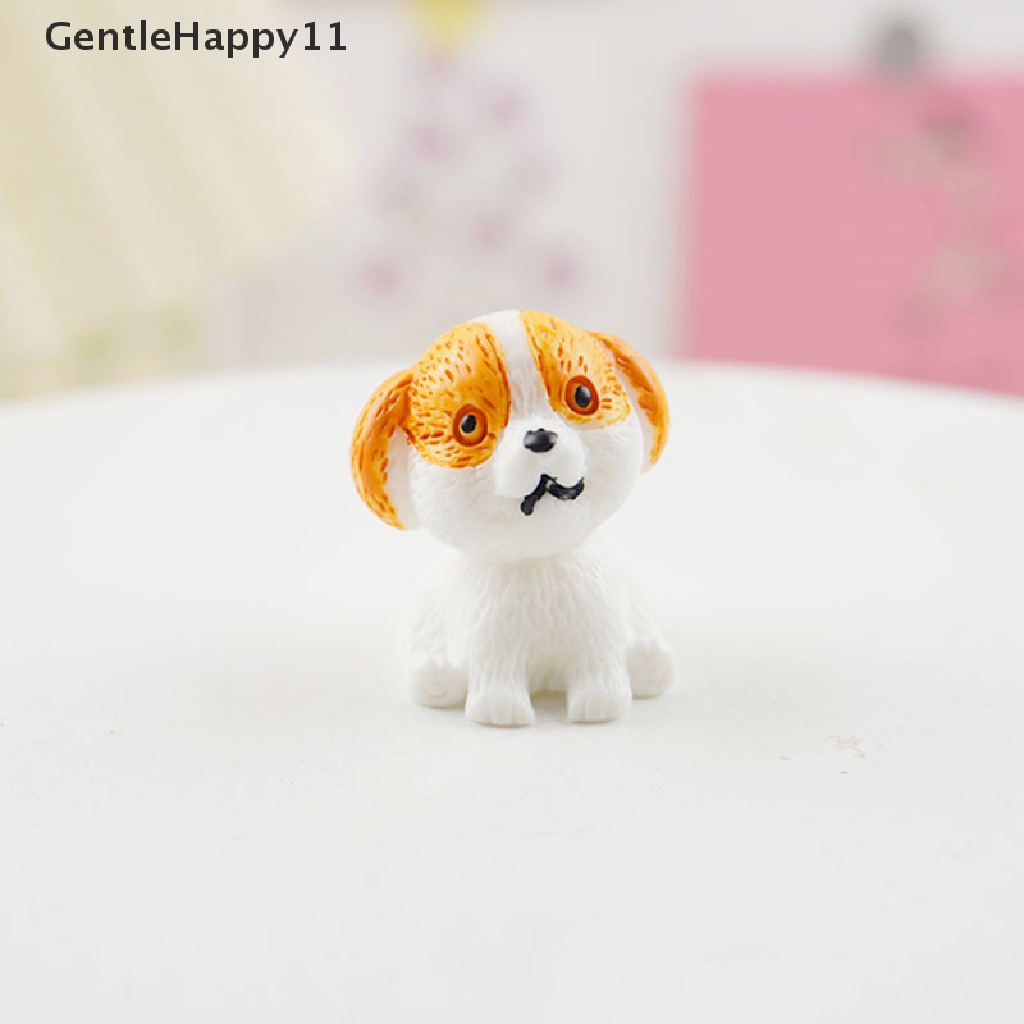 Gentlehappy Miniatur Anjing Kecil Untuk Dekorasi Taman Mini / Micro Landscape