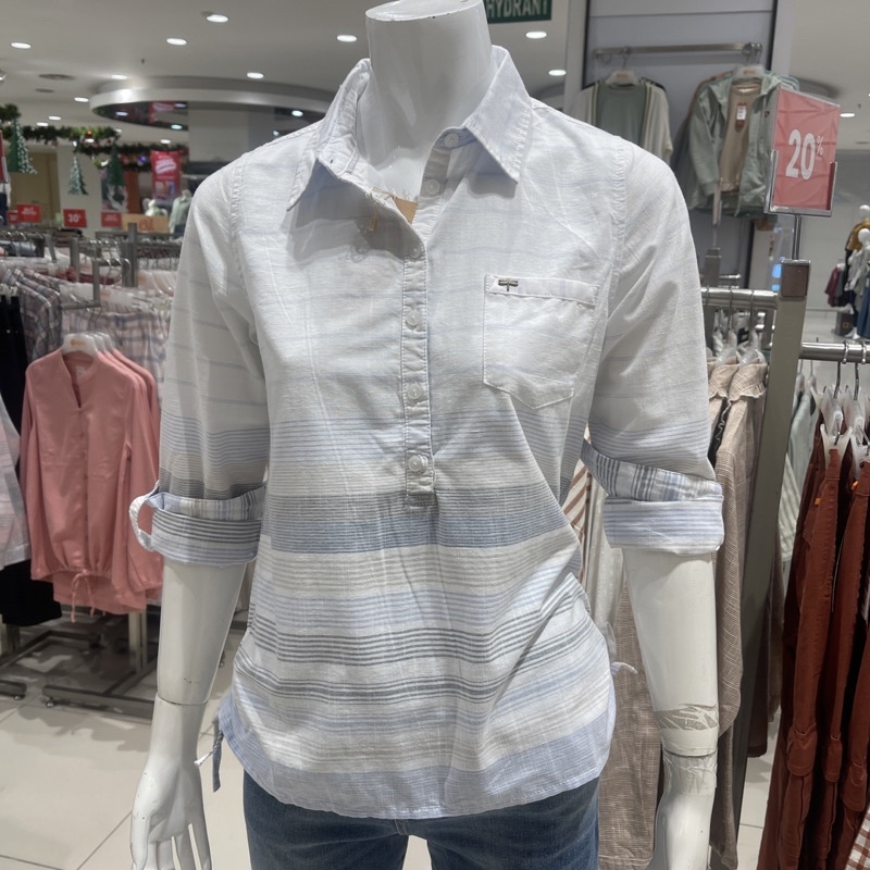 TRISET - SALE Kemeja Blouse Wanita Putih (S-XL)