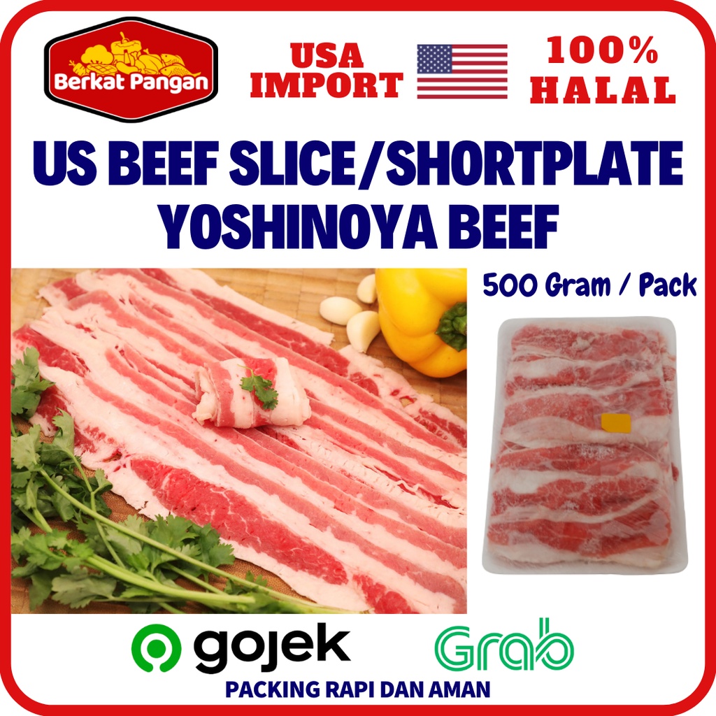 Daging Sapi Lapis US Slice Beef / US Shortplate Slice / Yoshinoya Beef