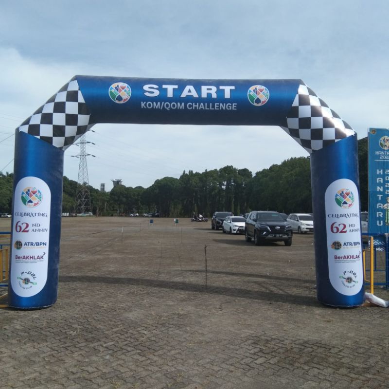 Balon gapura, balon gate, balon start / finish, balon gate murah uk 4x6 m