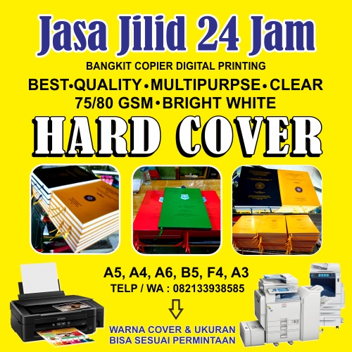 JASA JILID / HARD COVER, SOFT COVER, JASA PRINT CETAK DOKUMEN,  BUKU, MAKALAH, TUGAS, PROPOSAL, LAPO