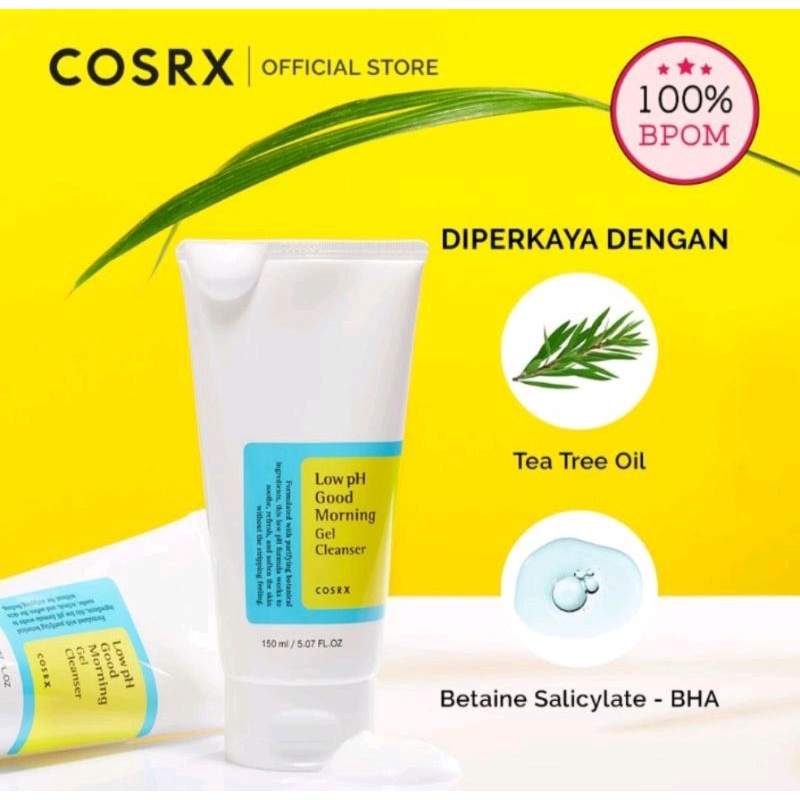 COSRX-  Low pH Good Morning Gel Cleanser - 150ML/ 50ML (Sabun Wajah Untuk
