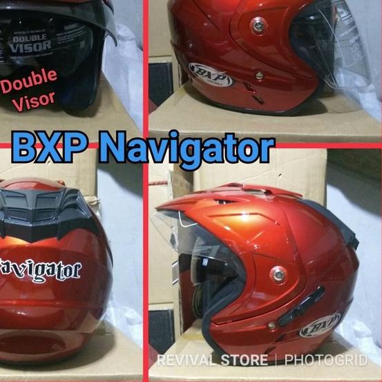 PROMO Helm BXP Navigator double visor SNI half face