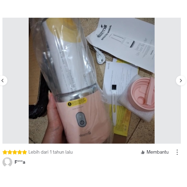 Deerma NU05 NU06 Blender Portable Juicer Mini Mixer Garansi