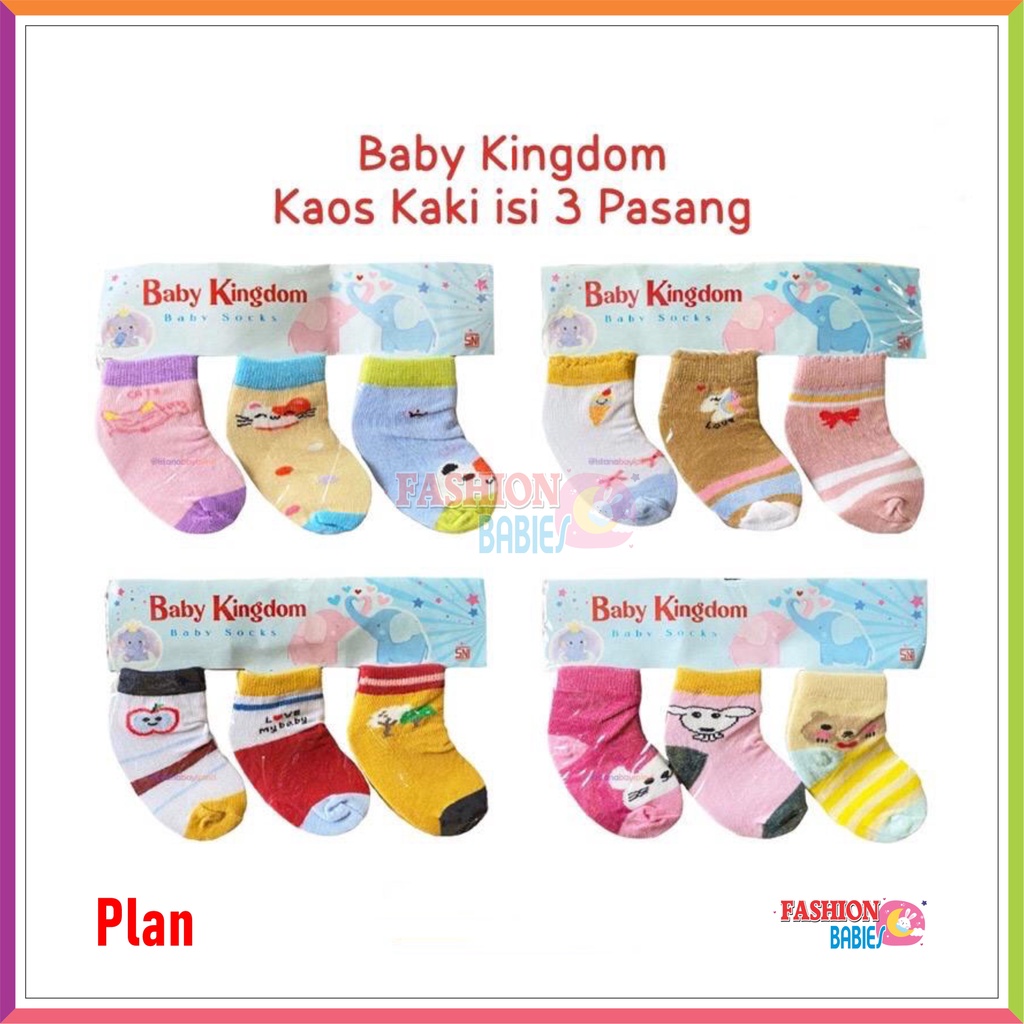 BABY KINGDOM KAOS KAKI 3IN1/ 3D KAOS KAKI BOY &amp; GIRL WINTEKU / KAOS KAKI BAYI MURAH ❤ Fashionbabies ❤