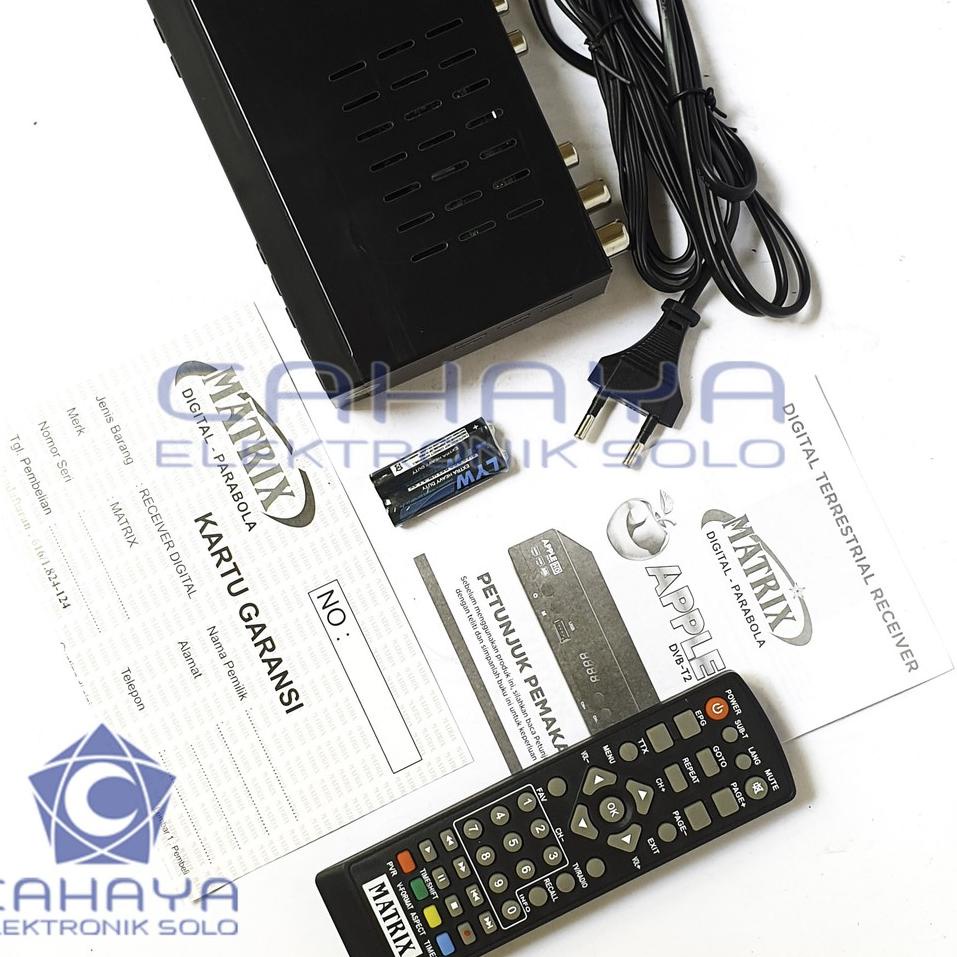 Stok Terbatas Set Top Box Matrix Apple SILVER HD DVBT2 Receiver Digital UHF Antena