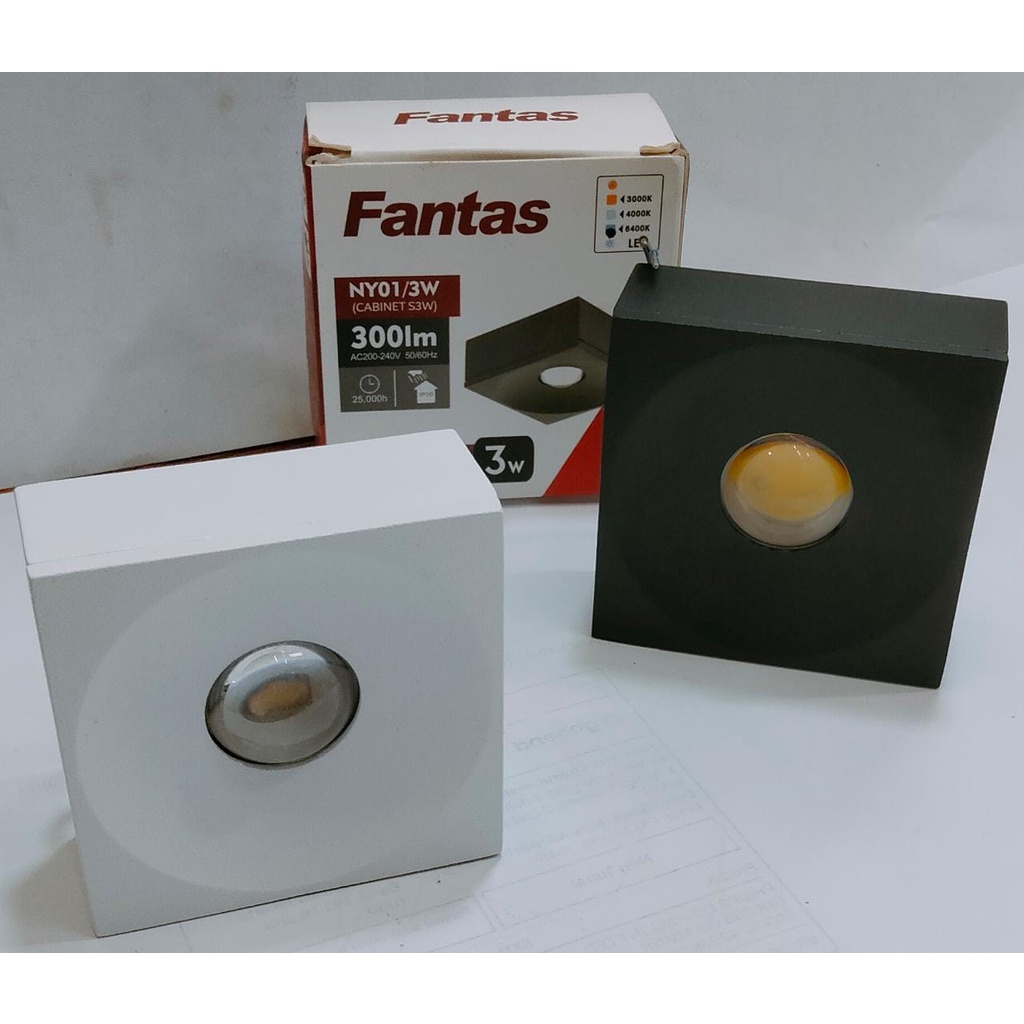 lampu led downlight cob 3w fantas lampu outbow persegi / lampu led downlight outbow minimalis / lamp